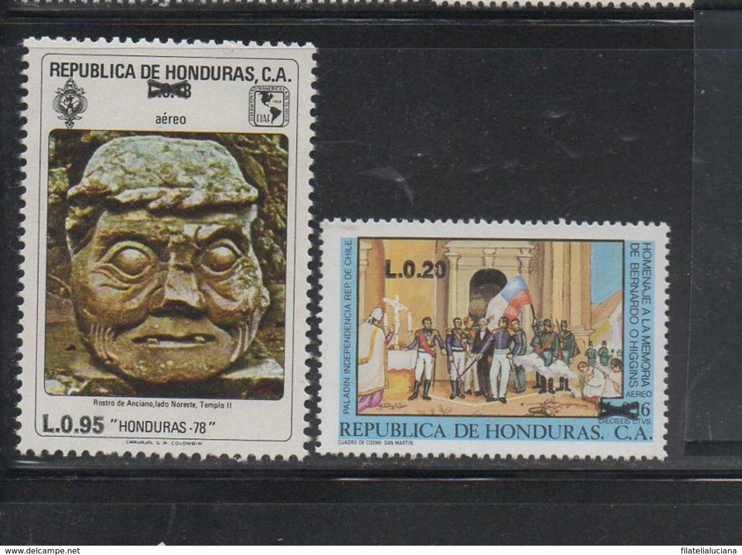 Honduras 1989 Issue MNH Scott C785 To C786 Surcharges - Honduras