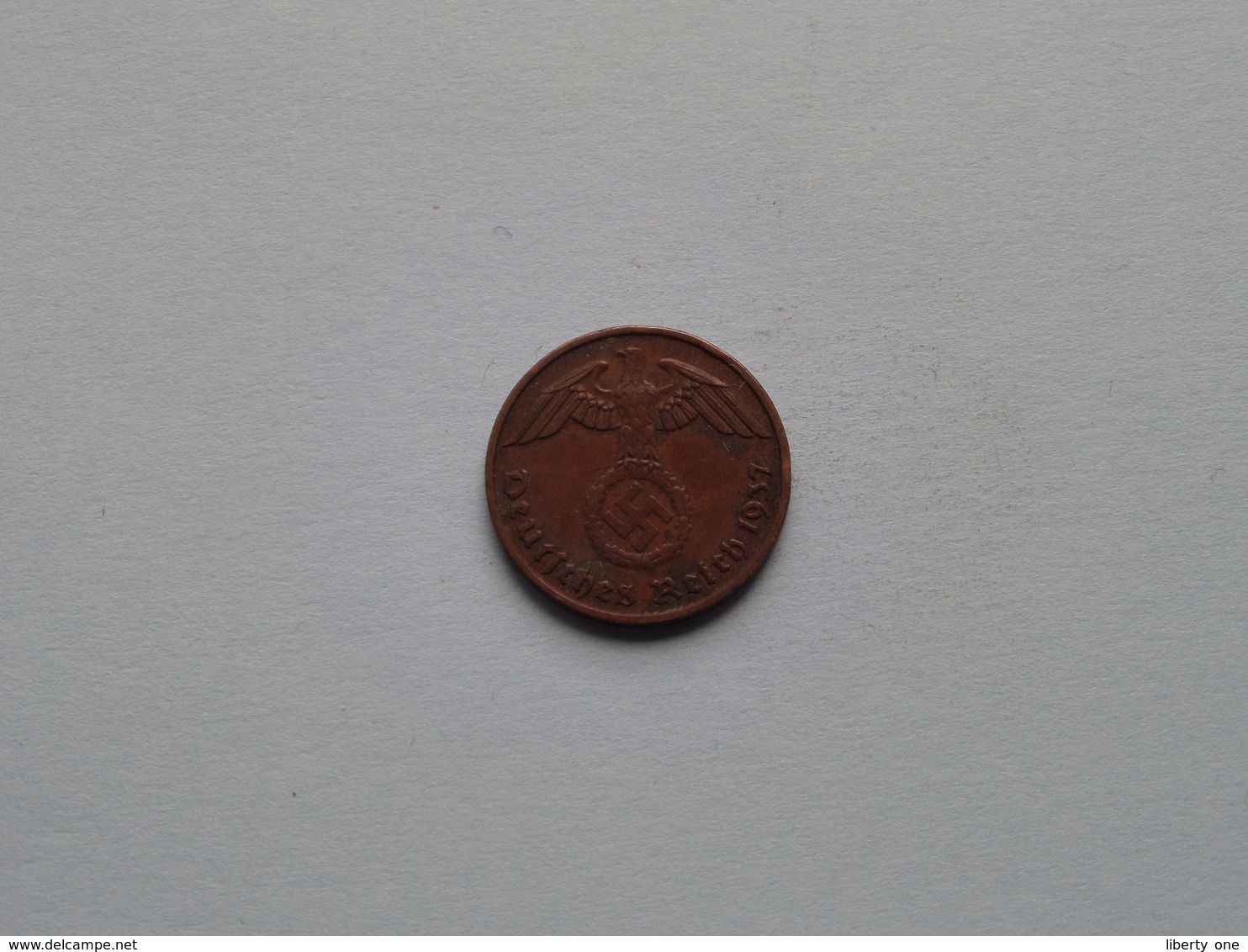 1937 F - 2 Reichspfennig / KM 90 ( Uncleaned Coin / For Grade, Please See Photo ) !! - 2 Reichspfennig