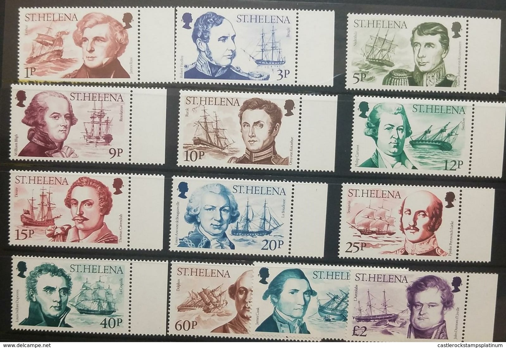 O) 1986 ST HELENA. EXPLORES - JAMES ROSS-ROBERT FITZROY-ADAM JOHANN - KRUSENSTERN -WILLIAM BLIGH - OTTO VON KOTZEBUE -PH - America (Other)