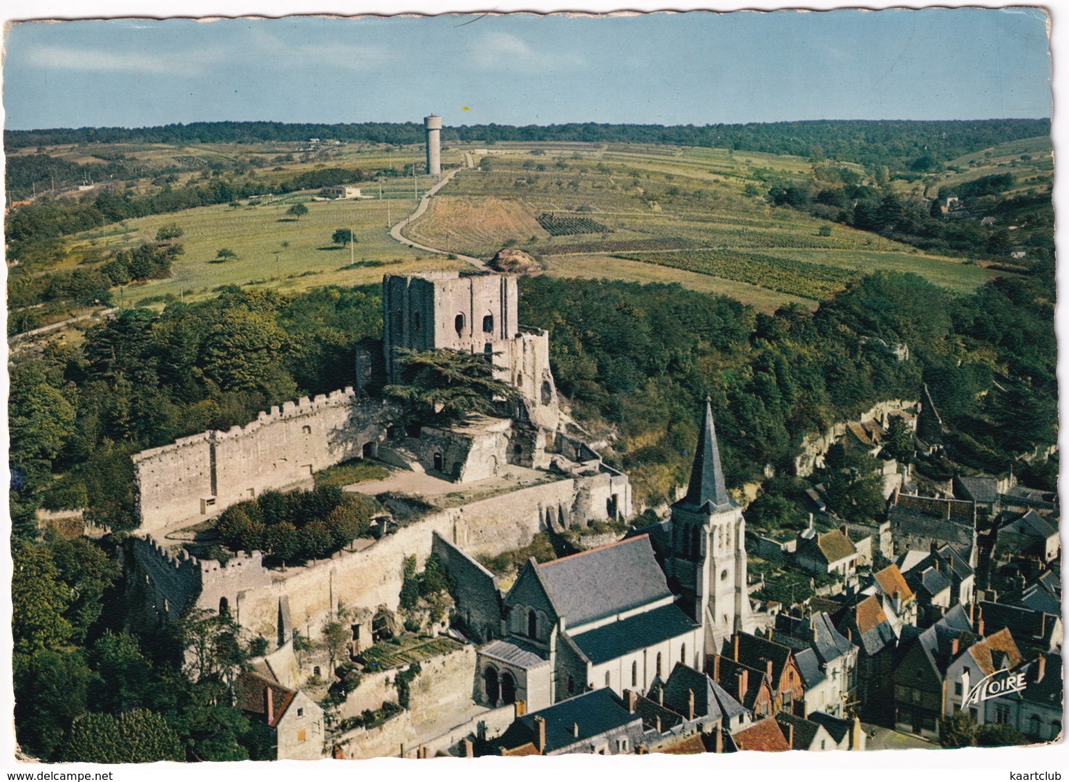 Montrichard - L'église Sainte-Croix Et Le Donjon , Vus D'avion - (Loire-et-Cher) - Montrichard