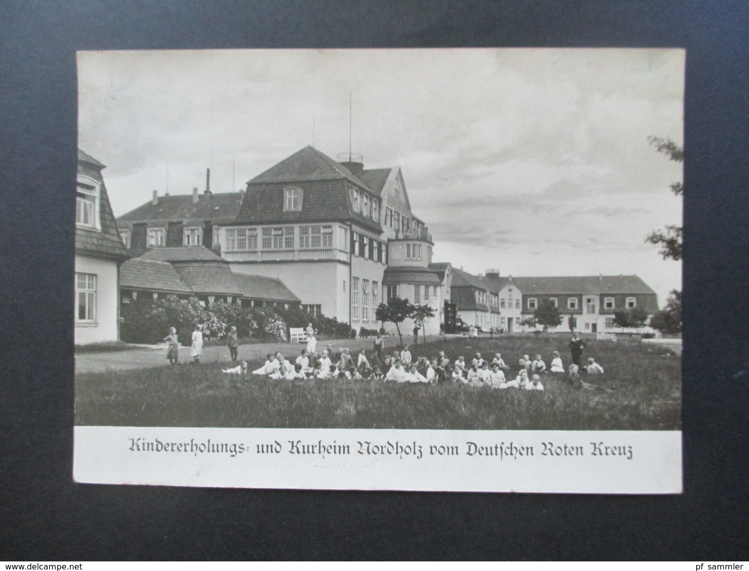 3.Reich Echtfoto AK Kindererholungs Und Kurheim Nordholz Vom Deutschen Roten Kreuz / DRK Nordholz Bei Cuxhaven - Rode Kruis