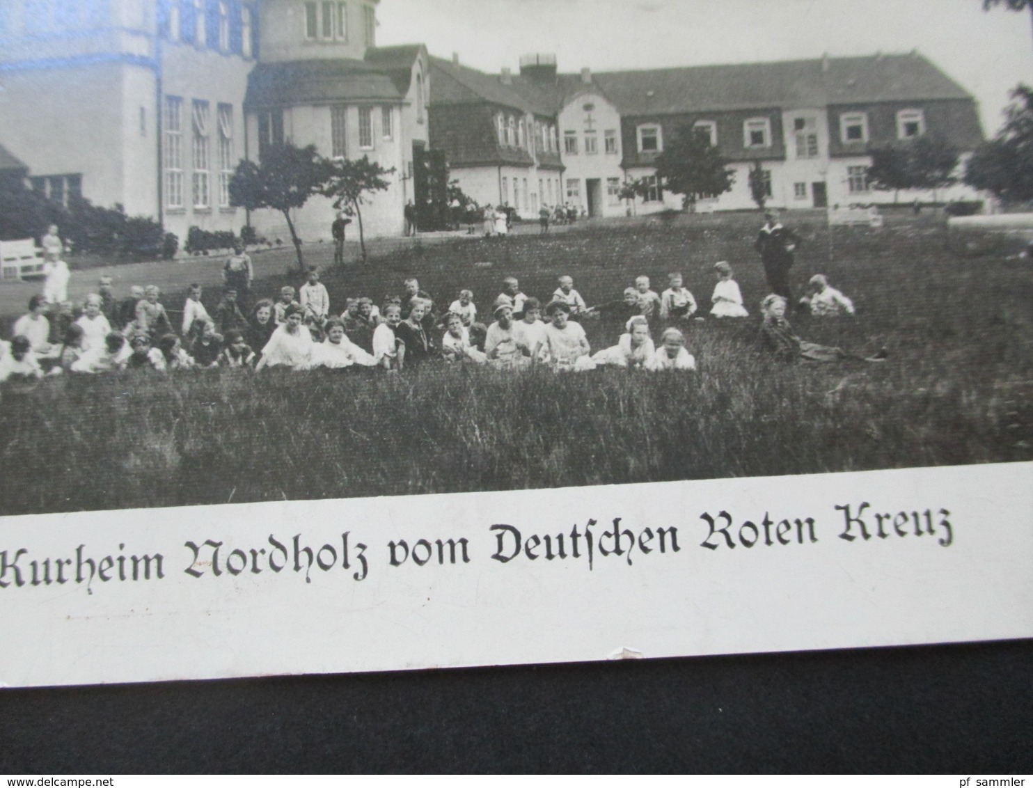 3.Reich Echtfoto AK Kindererholungs Und Kurheim Nordholz Vom Deutschen Roten Kreuz / DRK Nordholz Bei Cuxhaven - Red Cross