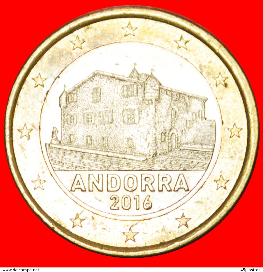 * SPAIN (2014-2018): ANDORRA  1 EURO 2016! LOW START  NO RESERVE! - Andorra