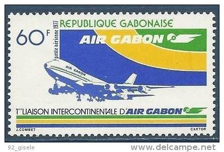 Gabon Aerien YT 193 (PA) " Air Gabon " 1977 Neuf** - Gabon (1960-...)