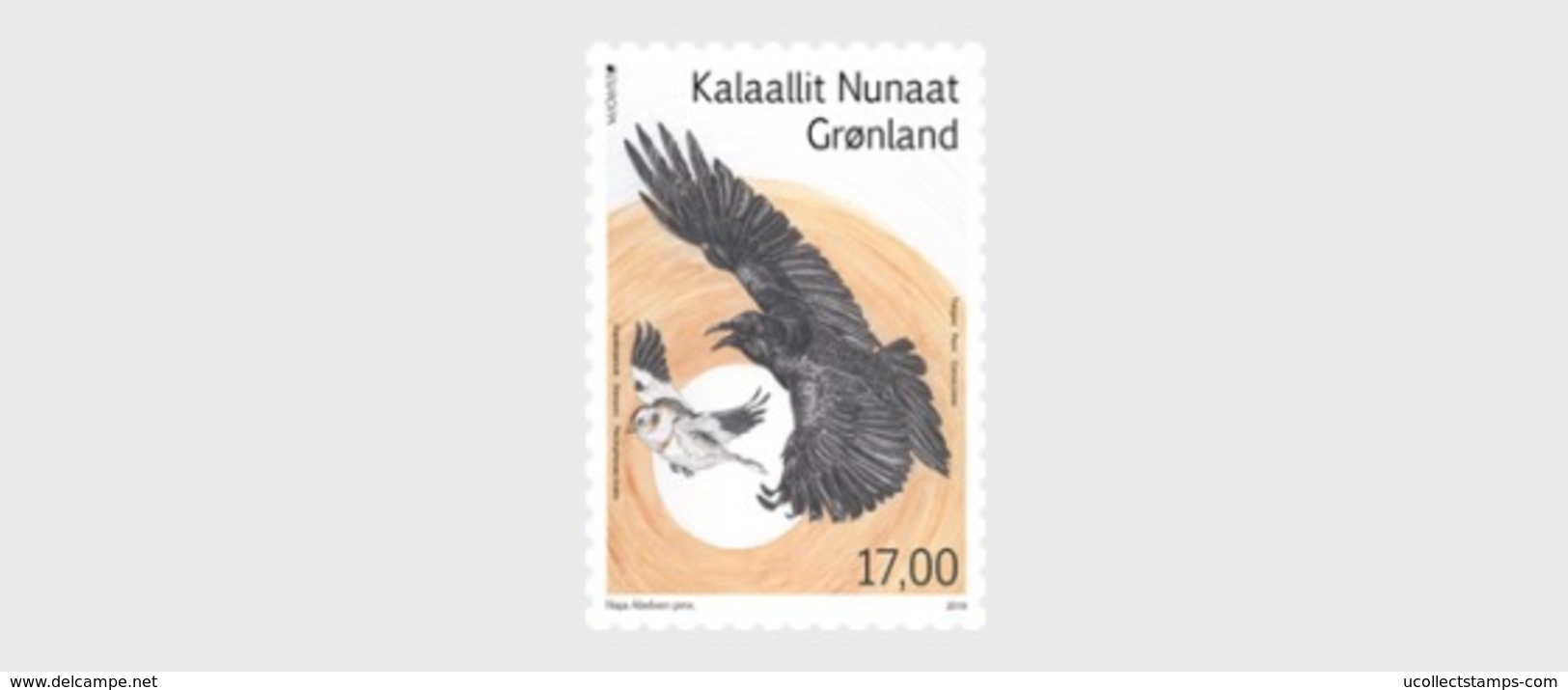 Groenland 2019  Nationale Vogels  Birds   Europa 2w  2 Vals        Postfris/mnh/neuf - Andere & Zonder Classificatie