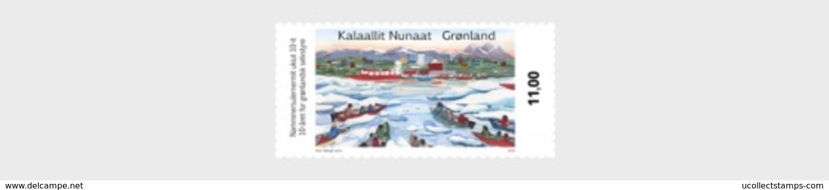 Groenland 2019  10jr  Zelfbeschikking 10yrs Selfgovernment Schip Ship     Postfris/mnh/neuf - Andere & Zonder Classificatie