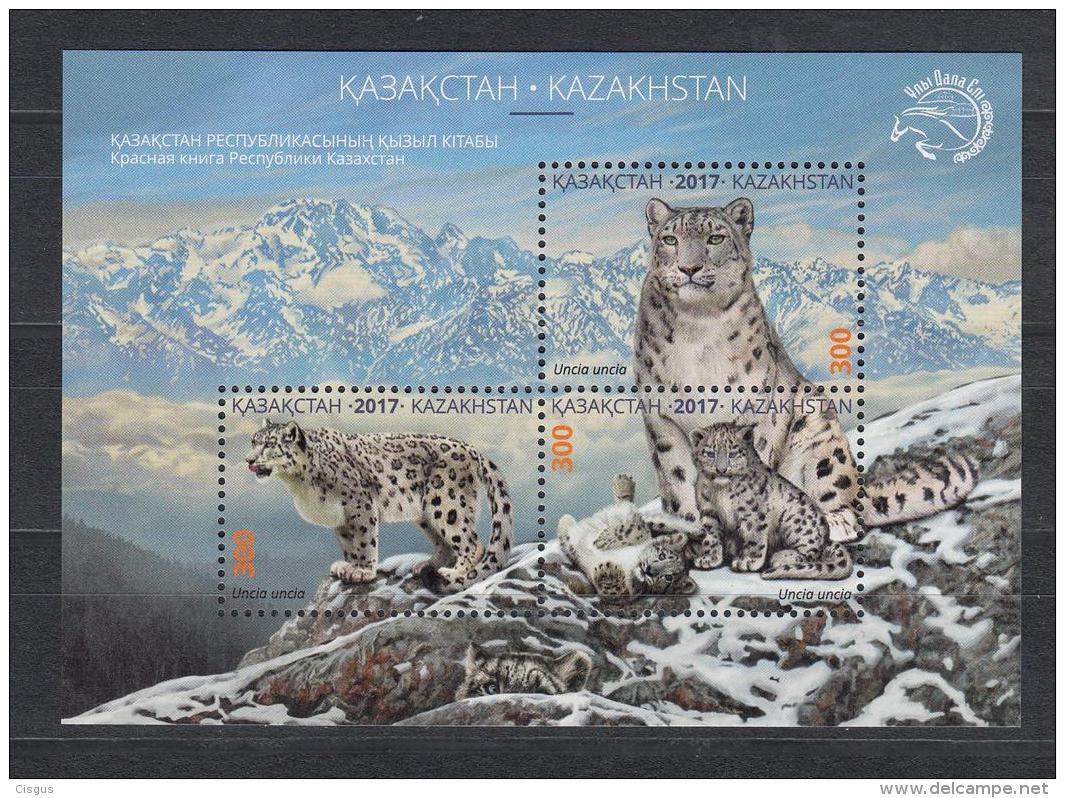 Kz 1020-22 Bl.92  Snow Leopard 2017 - Kasachstan