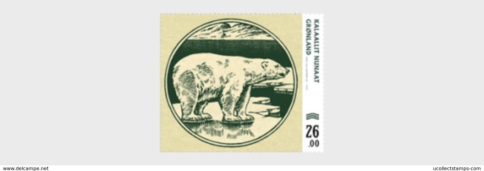 Groenland 2019   Bankbiljet Op Zegel   IJSBEER  ICEBEAR     Postfris/mnh/neuf - Andere & Zonder Classificatie