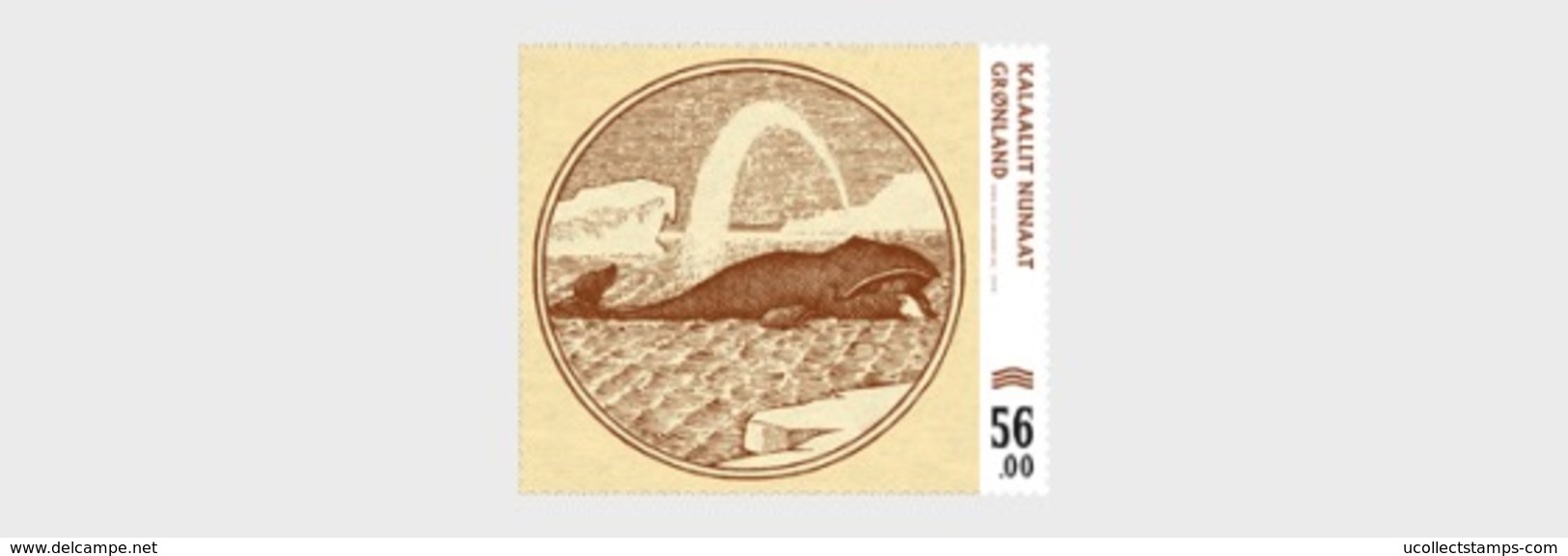 Groenland 2019   Bankbiljet Op Zegel   Walvis Whale     Postfris/mnh/neuf - Andere & Zonder Classificatie