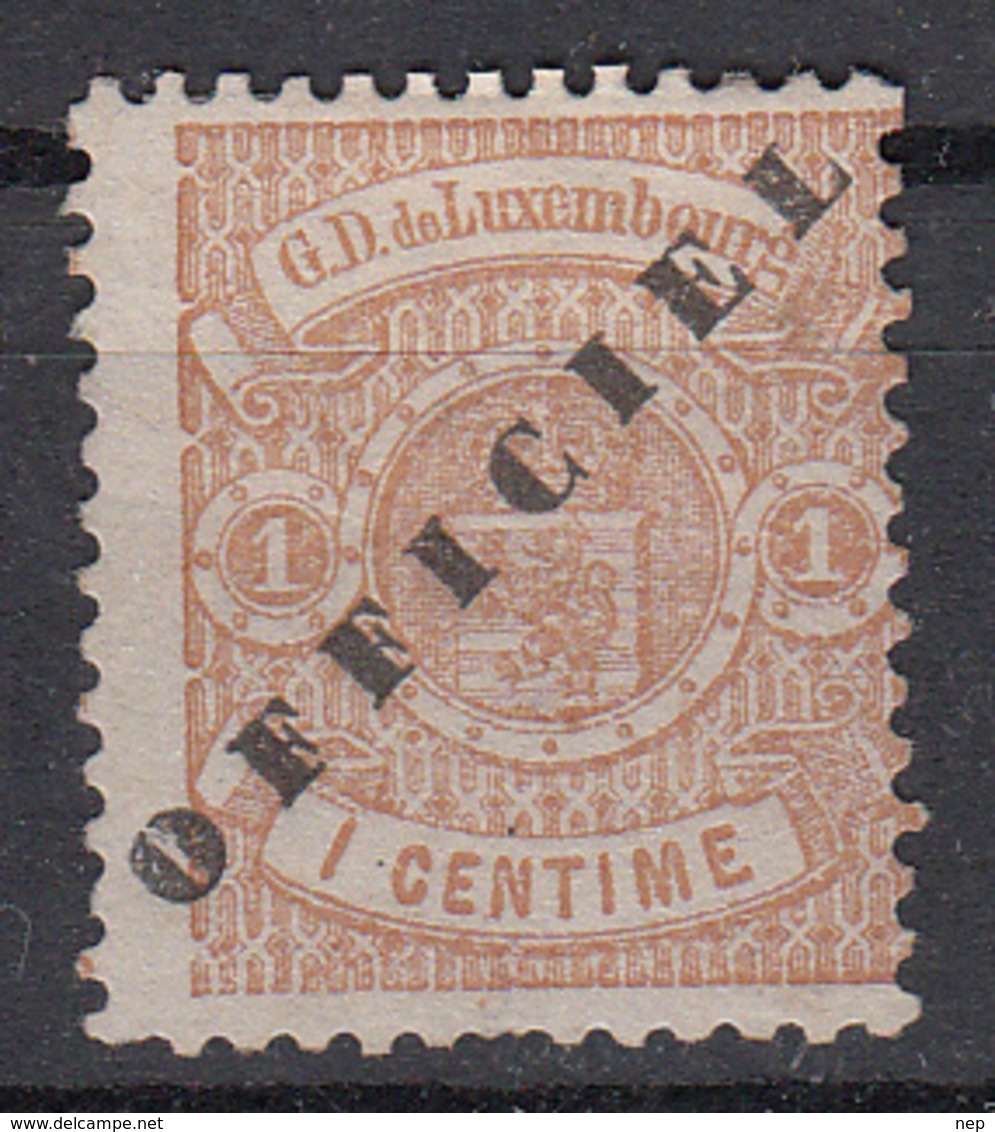 LUXEMBURG - Michel - 1875/78 - Nr 10 II  (Met Keurstempel) - MH* - Servizio