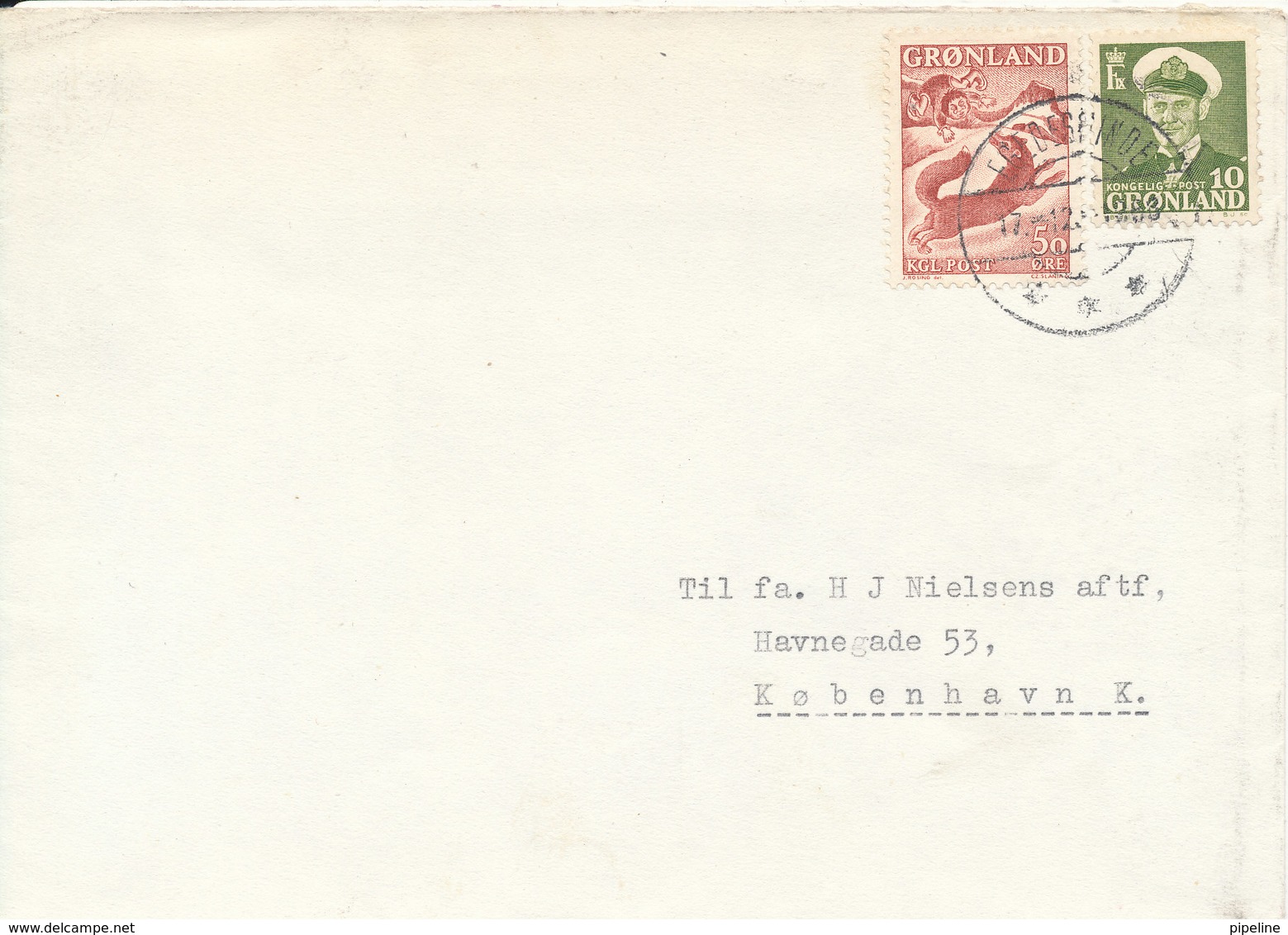 Greenland Cover Sent To Denmark Egedesminde 17-12-1961 ?? - Covers & Documents