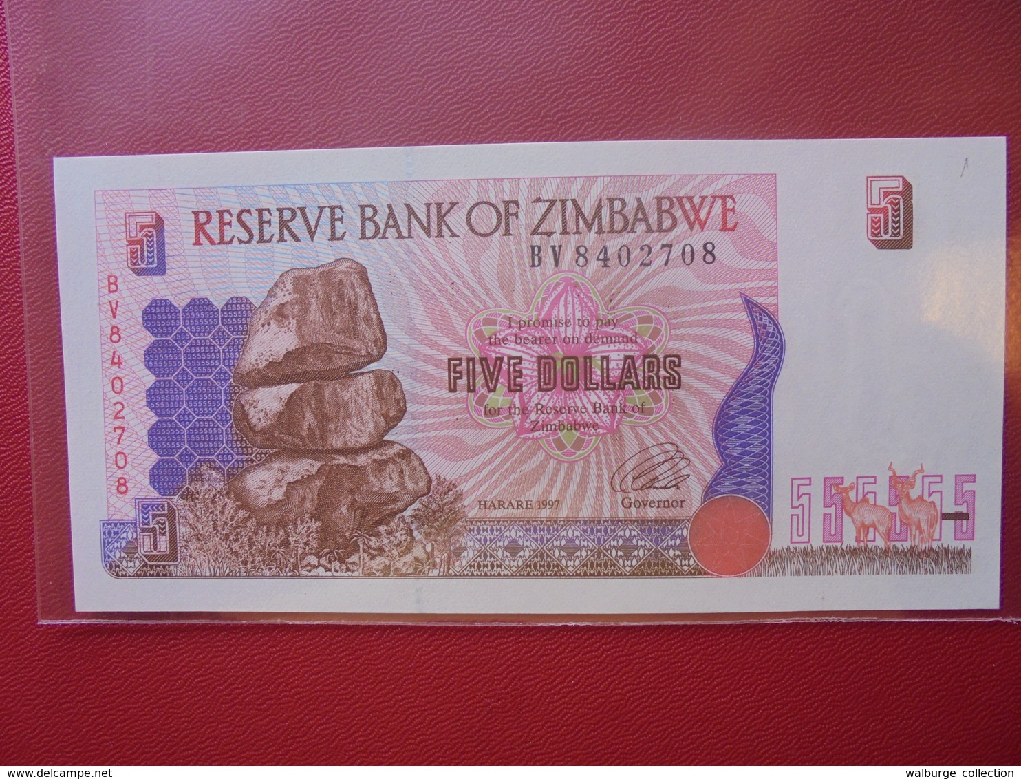 ZIMBABWE 5$ 1997 PEU CIRCULER/NEUF - Zimbabwe