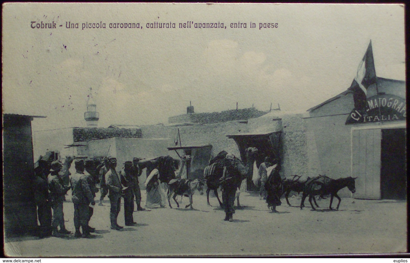 TOBRUK Una Piccola Carovana, Catturata Nell'avanzata, Entra In Paese - Viaggiata Nel 1913 Formato Piccolo - Guerres - Autres