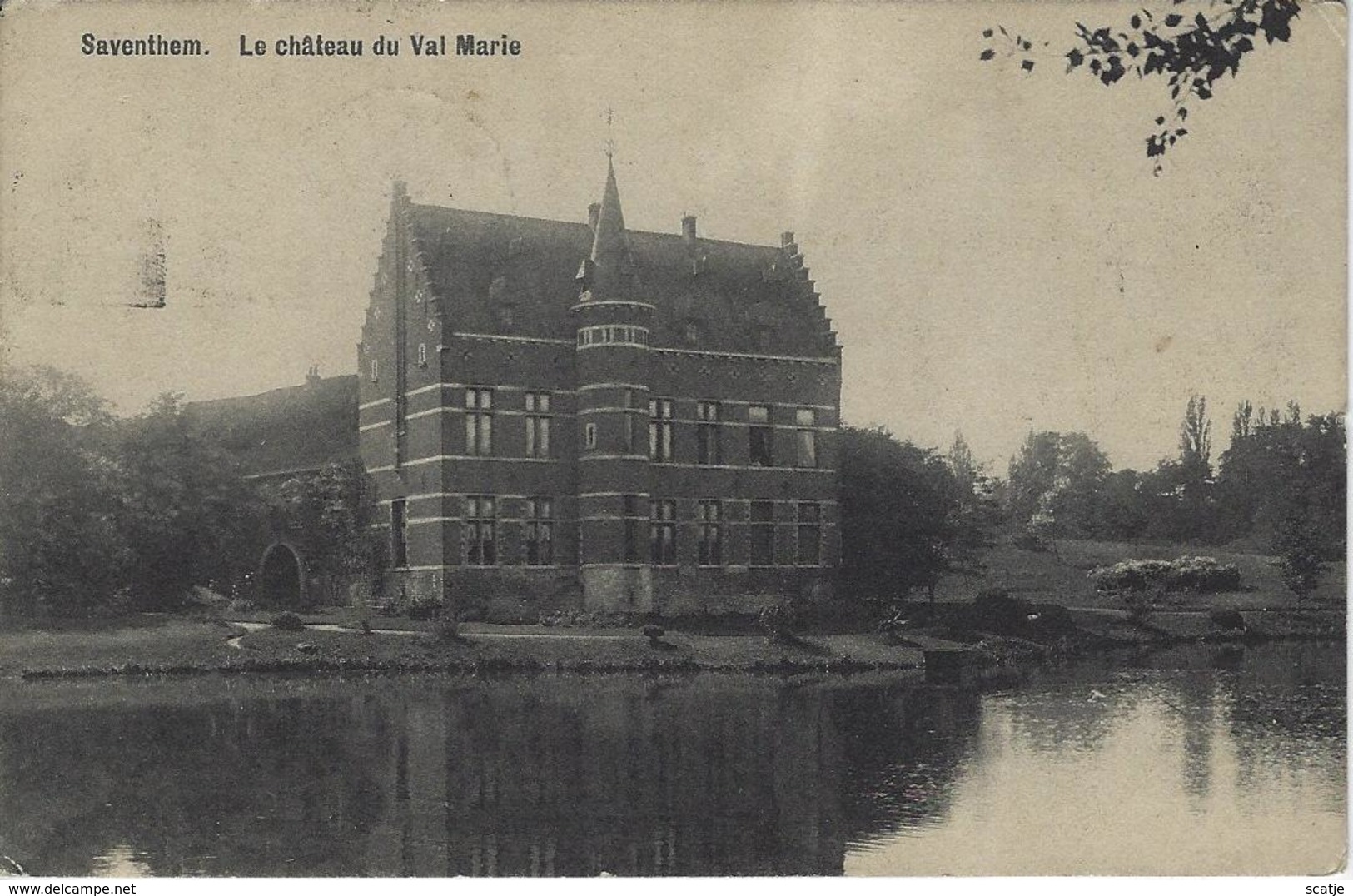Saventhem.   -   Le Château Du Val Marie  -   1919   Naar  Zele - Zaventem