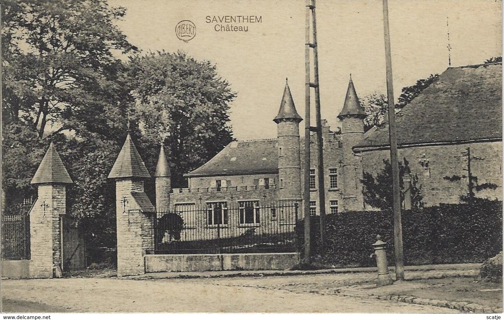 Saventhem.   -   Château  -   Prachtige Kaart!  -   1919 - Zaventem