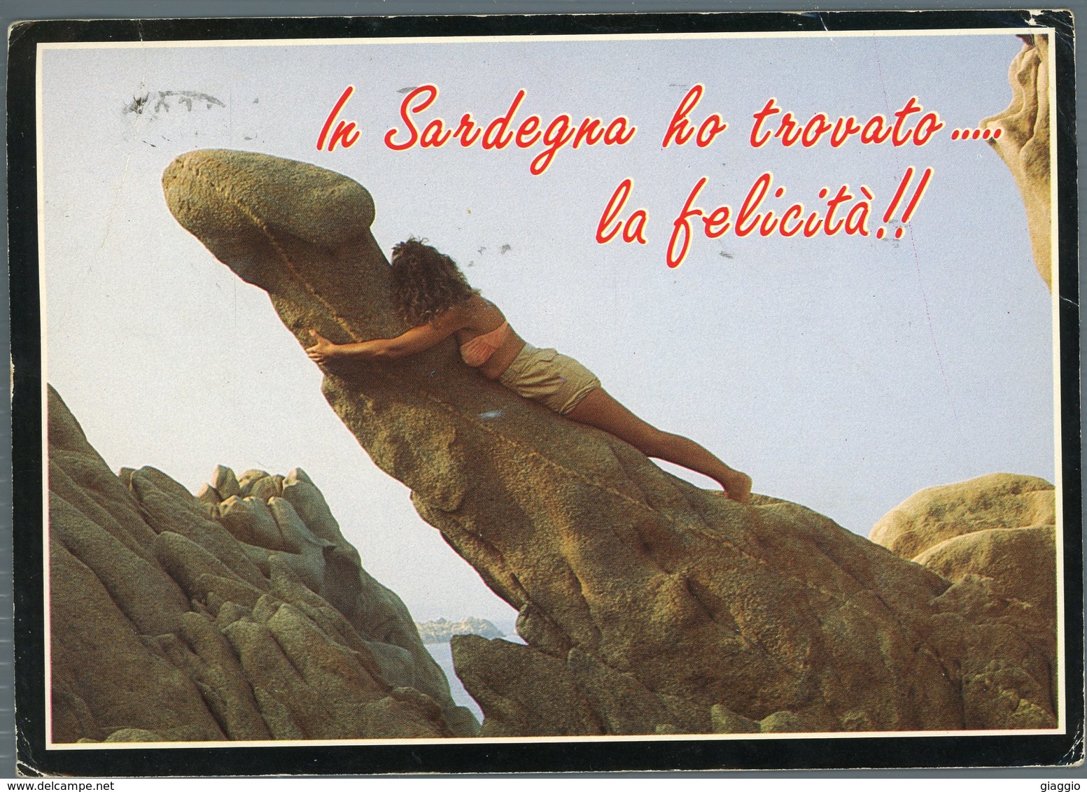°°° Cartolina N. 129 In Sardegna Ho Trovato La Felicità Viaggiata °°° - Altri & Non Classificati