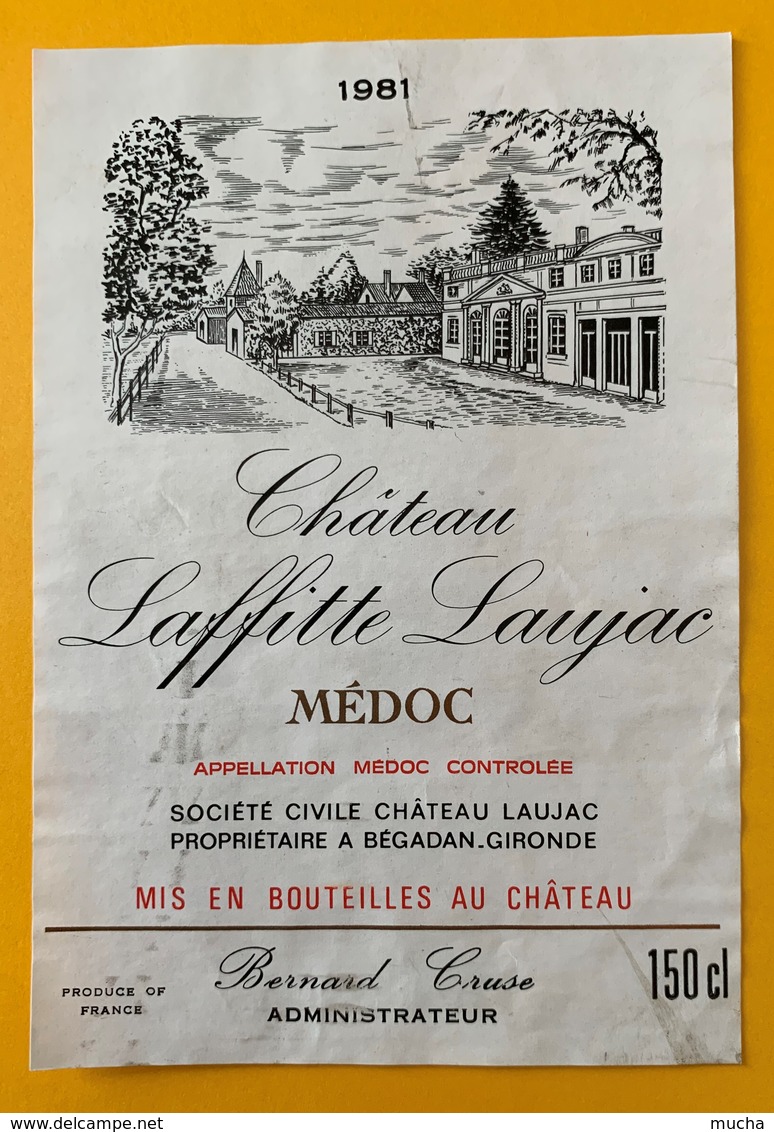 10807 - Château Laffitte Laujac 1981  Médoc - Bordeaux