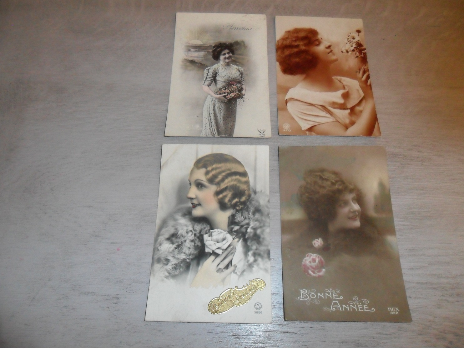 Beau lot de 60 cartes postales de fantaisie femmes femme   Mooi lot van 60 postkaarten fantasie vrouwen vrouw - 60 scans