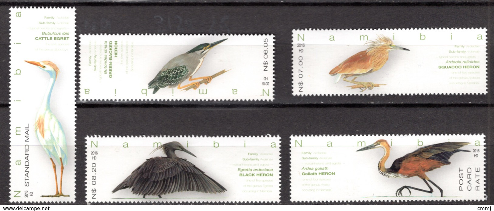 BIRDS - 2016 - NAMIBIA -  Yv. Nr.  1370/1374 - NH - (CW4755.32) - Namibia (1990- ...)