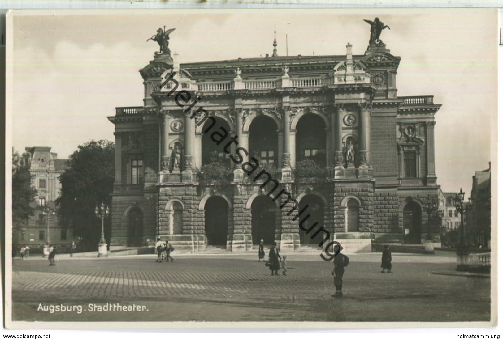 Augsburg - Stadttheater - Foto-Ansichtskarte - Augsburg