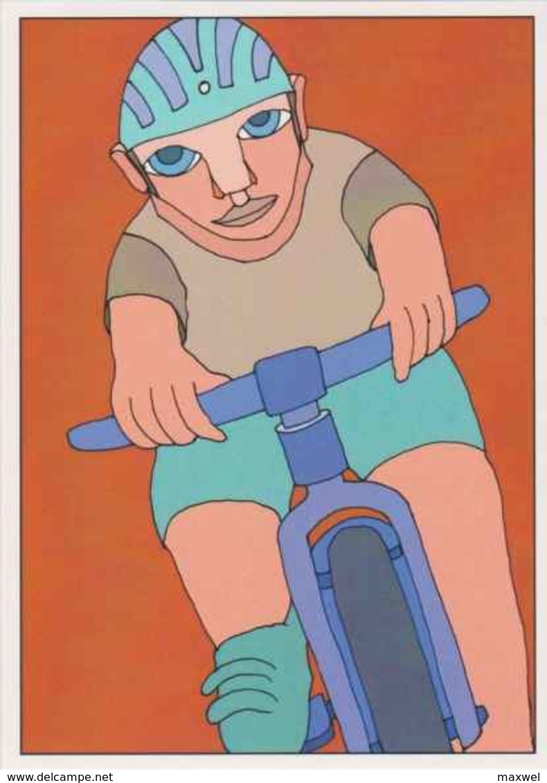 Cpm 1741/375 ERGON - Homme à Bicyclette  - Vélo - Cyclisme - Bicycle - Cycle - Illustrateurs - Illustrateur - Ergon