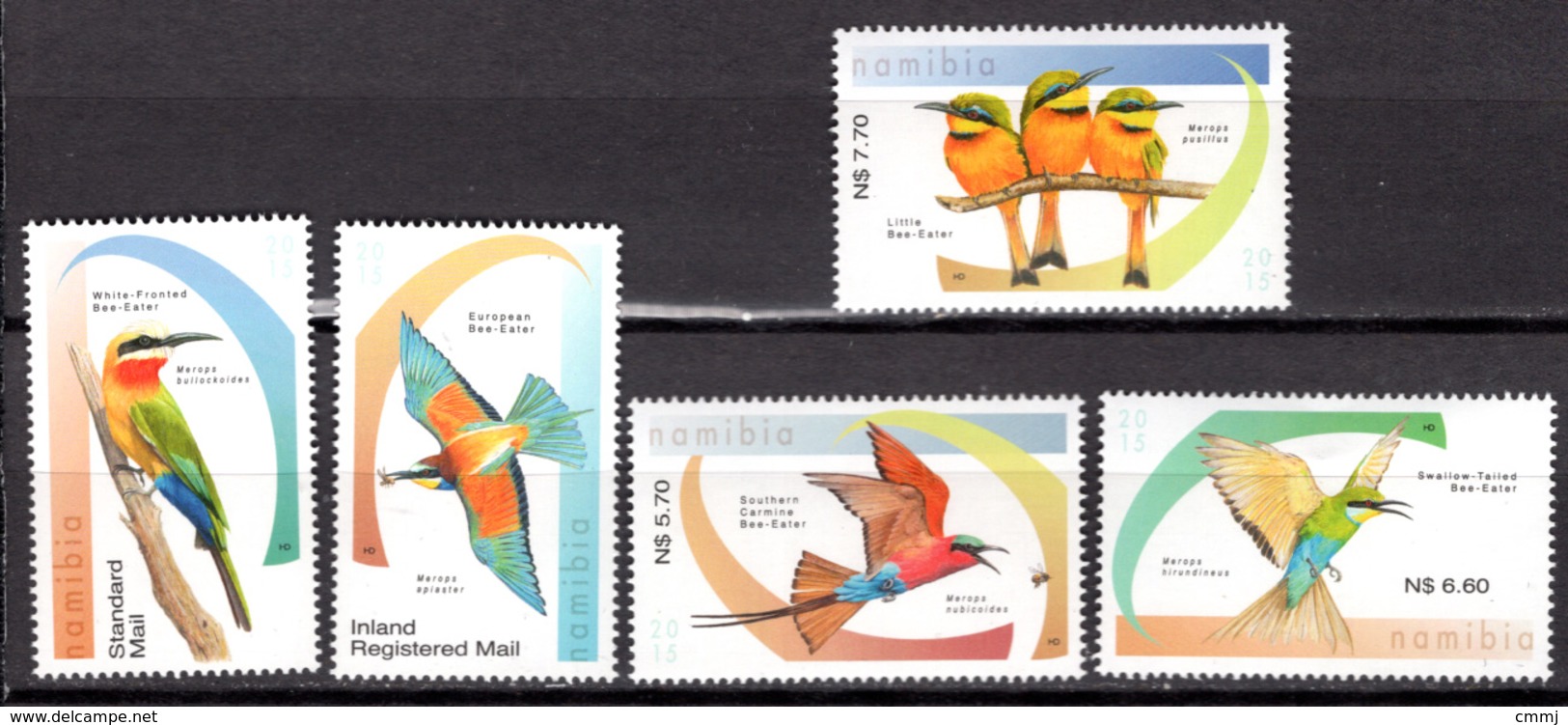 BIRDS - 2015 - NAMIBIA -  Yv. Nr.  1345/1349 - NH - (CW4755.32) - Namibia (1990- ...)