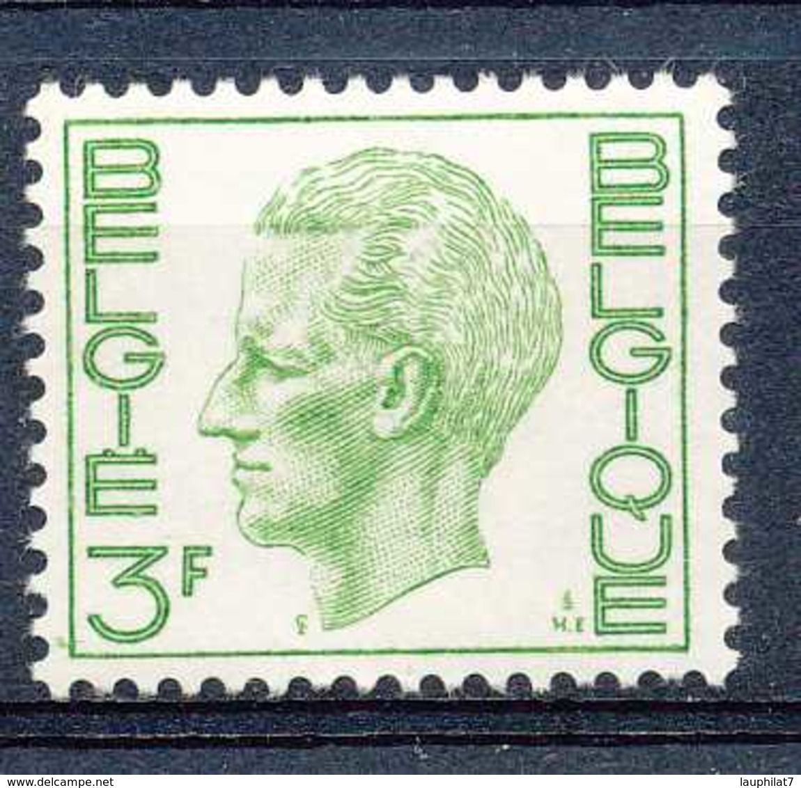 [151167]SUP//**/Mnh-N° 1694P1, 3F Vert, Type Elstrom, Papier Blanc, SNC - 1970-1980 Elström