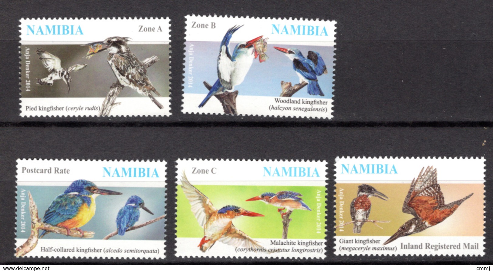 BIRDS - 2014 - NAMIBIA -  Yv. Nr.  1339/1343 - NH - (CW4755.32) - Namibia (1990- ...)