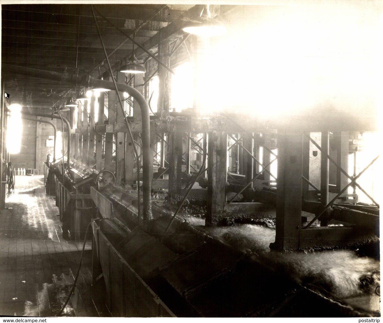 FLOTATION PLANT INTERIOR  CANADA CHELMSFORD ONTARIO  ERRINGTON MINE MINA Canada 24*19CM Fonds Victor FORBIN 1864-1947 - Professions