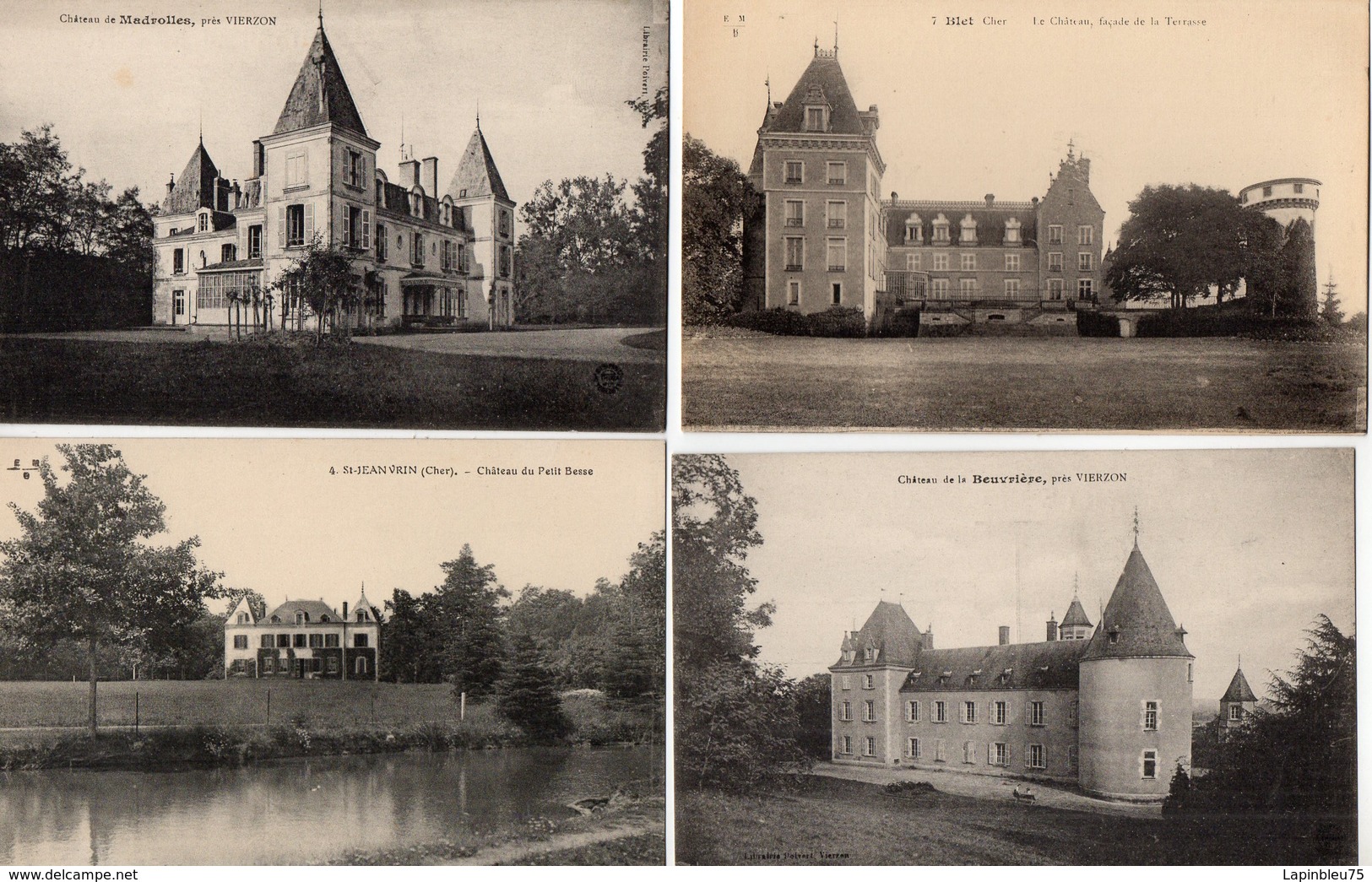 CPA 18 Cher Château Madrolles Près Vierzon Blet St Jean Vrin Petit Besse De La Beuvrière - Autres & Non Classés