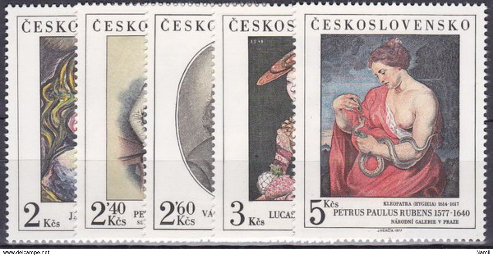 ** Tchécoslovaquie 1977 Mi 2413-7 (Yv 2246-50), (MNH) - Nuevos