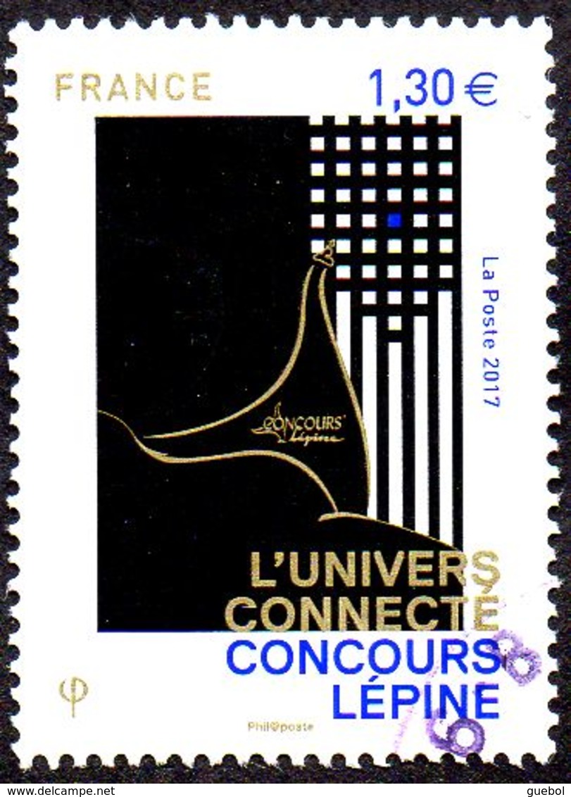 Oblitération Cachet à Date Sur Timbre De France N° 5141 - L'univers Connecté, Concours Lépine - Used Stamps