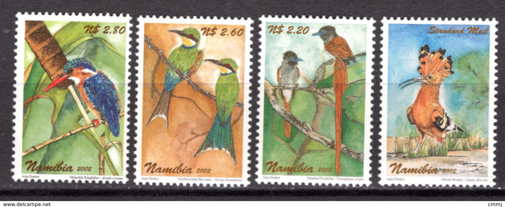 BIRDS - 2002 - NAMIBIA -  Yv. Nr.  963/966 - NH - (CW4755.34) - Namibia (1990- ...)