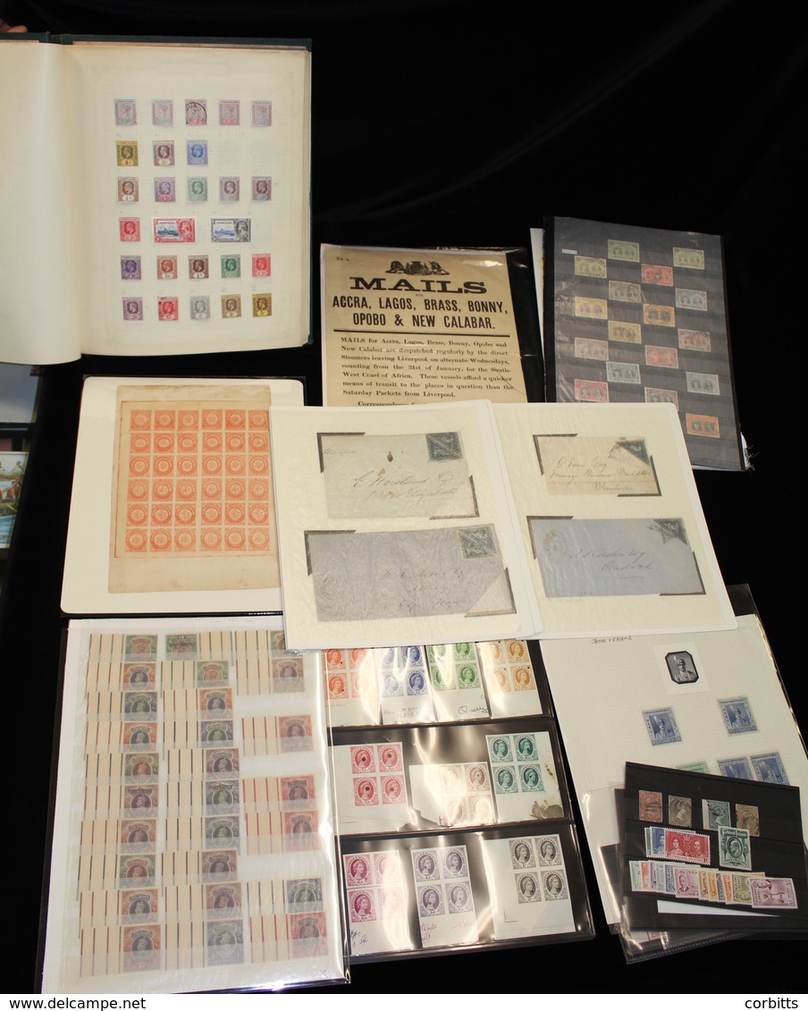 MISCELLANEOUS ACCUMULATION Of Stamps & Postal History Housed In A Box, Mainly British Empire With M Or U Ranges On Leave - Otros & Sin Clasificación