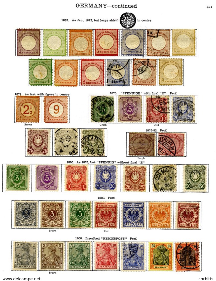GERMANY 1872-1935 Predominantly M (fewer U) Collection Complete (no M/S) With Many Better Incl. 1926 Airs To 2m M (Cat.  - Autres & Non Classés