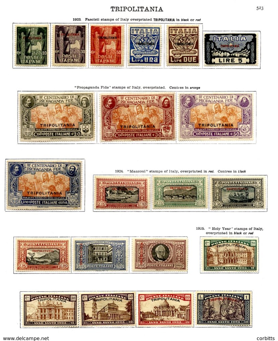 ITALY (TRIPOLITANIA) 1935-35 Collection God Commems, Airs Etc. Mixed M & U With Some Rare Values, Viewing Recommended. C - Autres & Non Classés