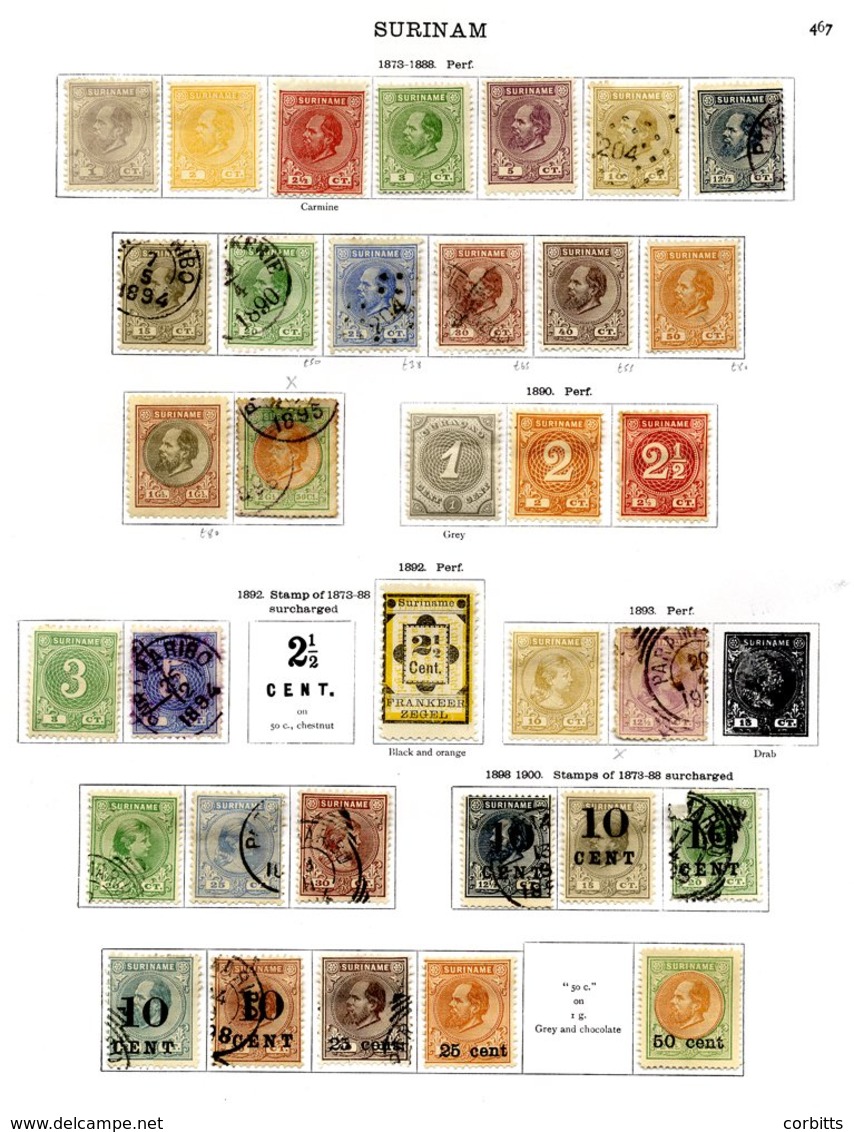 NETHERLANDS COLONIES 1873-1936 M & U Collection With Several Better Top Values Incl. 1907 2½g Unused & 1911 30c 2½g On D - Otros & Sin Clasificación