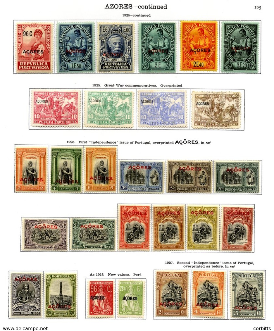 PORTUGAL (AZORES) 1868-1931 Collection With Good Range Of Azores Opts. Incl. Some High Values, 1894 Henry 12 Values To 1 - Other & Unclassified