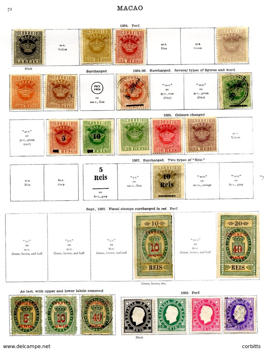 PORTUGAL (MACAO) 1891-1936 M & U Collection With A Good Range Of Issues, Many Scarce Values Throughout & Very High Catal - Sonstige & Ohne Zuordnung