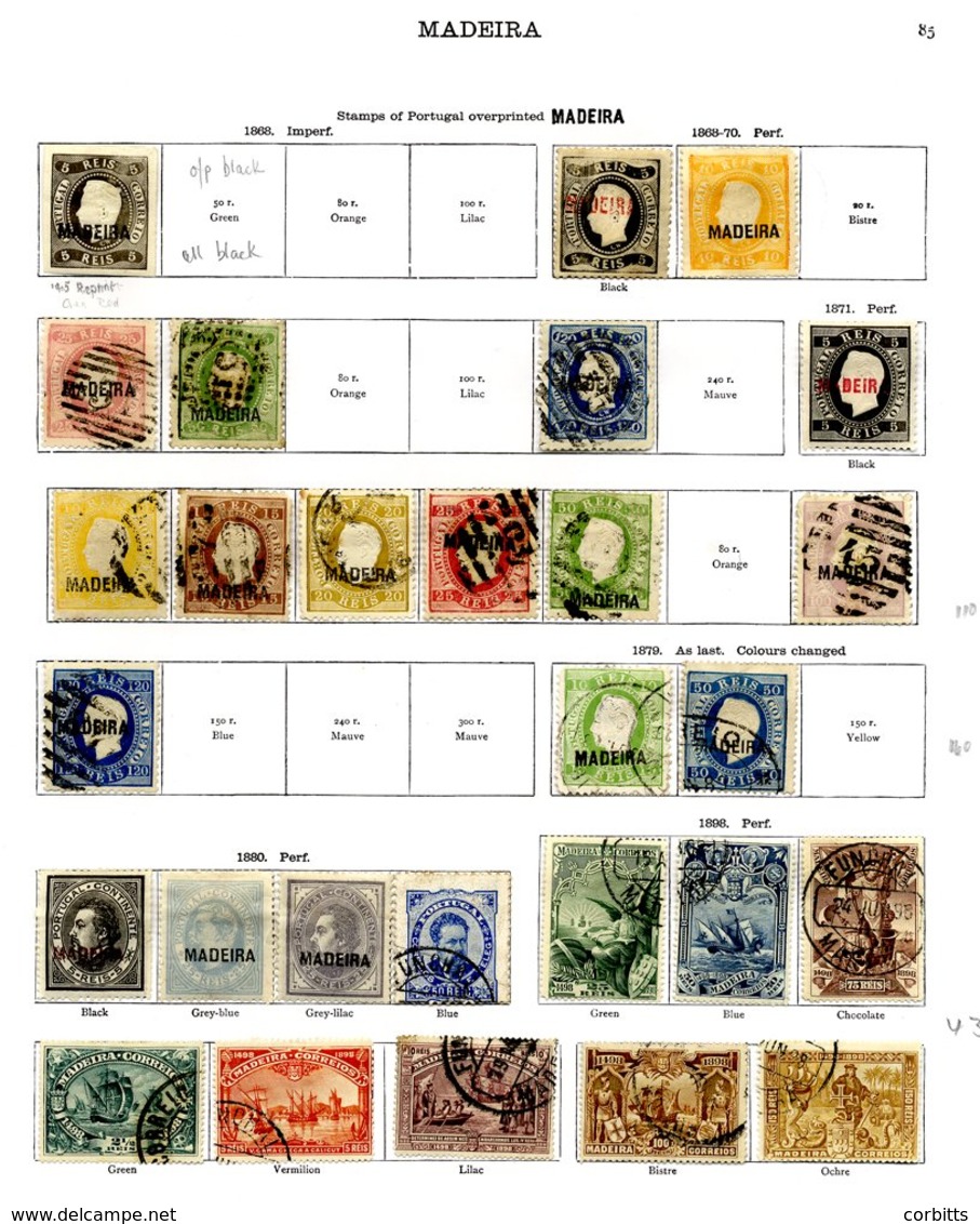 PORTUGAL (MADEIRA) 1868-1929 Small Collection With Range Of Early Opts. Incl. Scarce Values Ceres & Da Gama Etc. (52) - Otros & Sin Clasificación