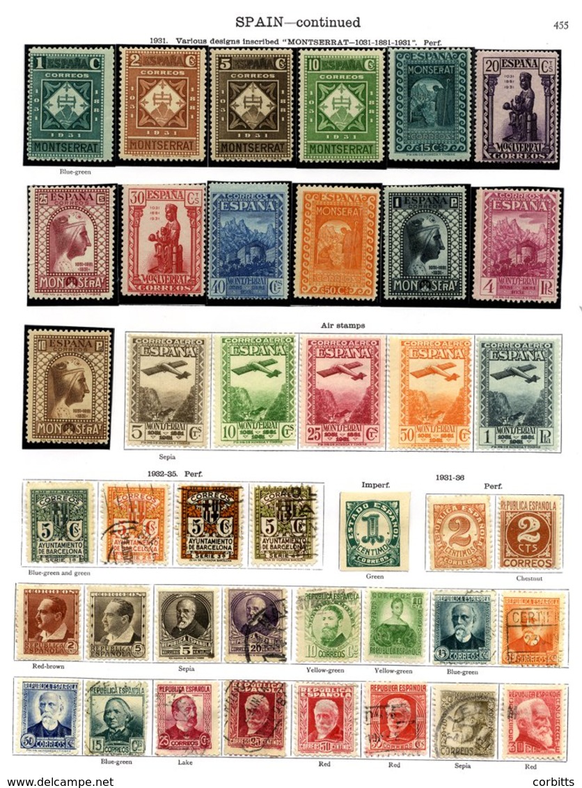 SPAIN 1864-1936 Substantial M & U Collection From A Good Range Of Early Imperfs; Similar Useful Range Of Early Perf. Iss - Otros & Sin Clasificación