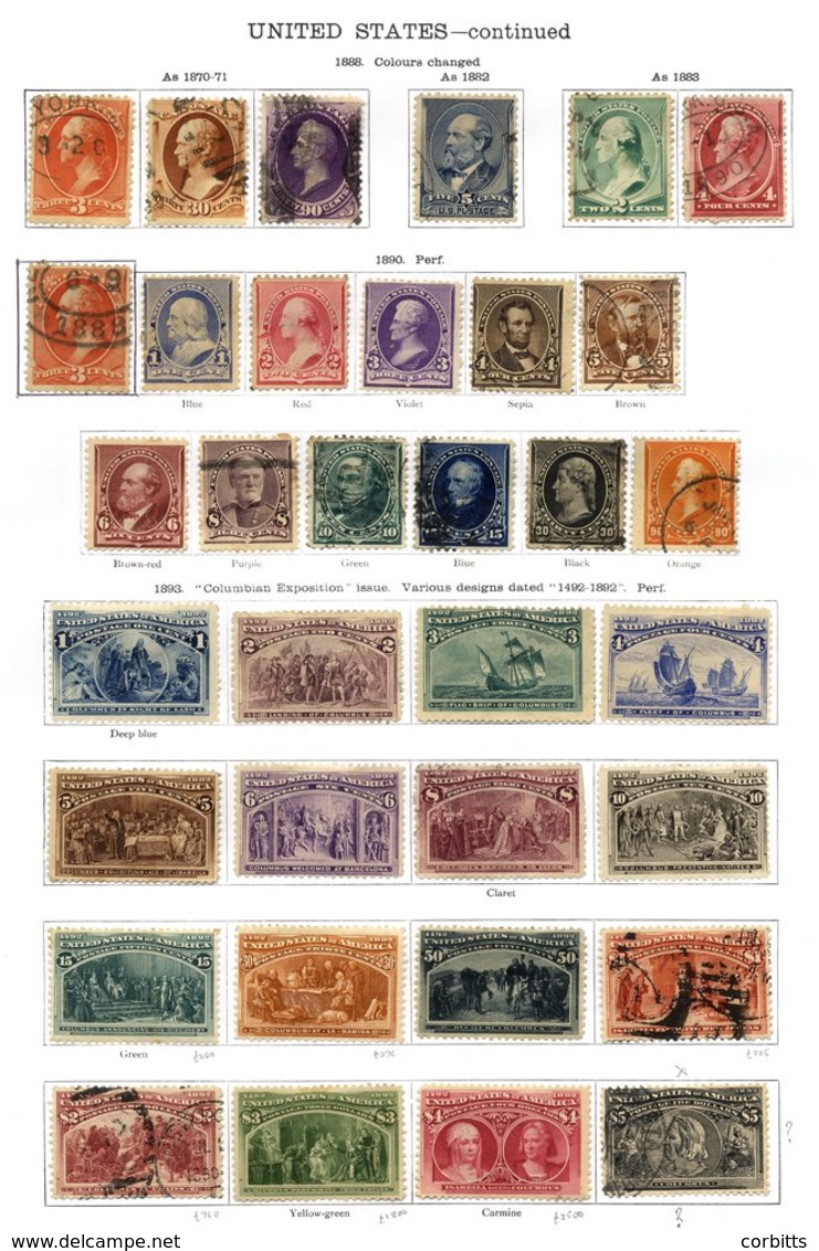 USA 1847-1936 Collection Of M & U With Numerous Better Items From 1847 5c Franklin - Pen Cancel, Imperf. Pair Of 12c Was - Autres & Non Classés