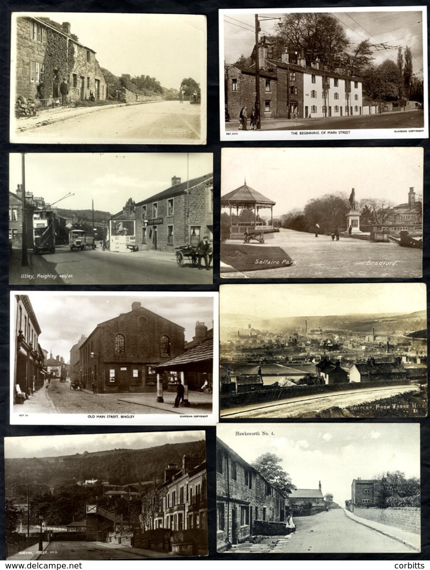 YORKSHIRE Leeds Area: Mainly Unused Pre-WWII Cards Including Baildon (7), Bingley (17 Incl. RP), Denholme, Hawksworth (6 - Ohne Zuordnung