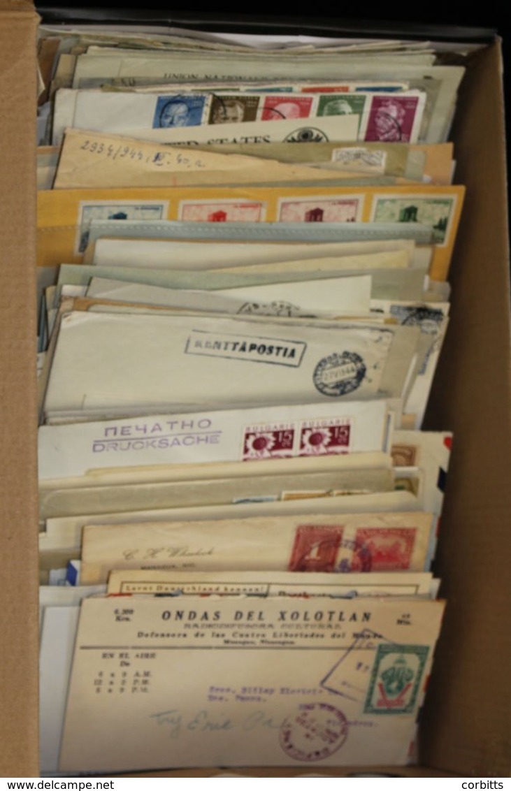 FOREIGN COVERS ACCUMULATION Of Approx. 350 Within A Shoe Box, Good Varied Selection. - Other & Unclassified