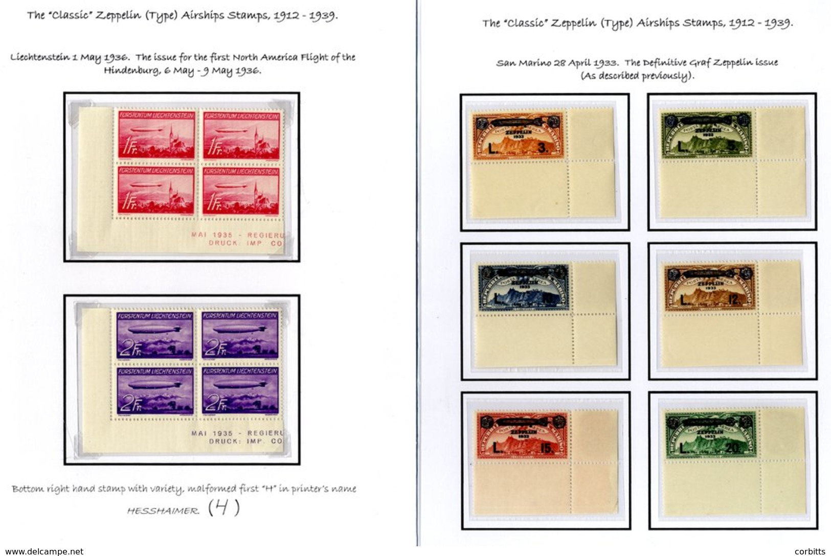 ZEPPELIN STAMPS OF THE WORLD 1912-1943 - Superbly Written Up Collection On Leaves In Protectors, Predominantly UM In Thr - Sonstige & Ohne Zuordnung