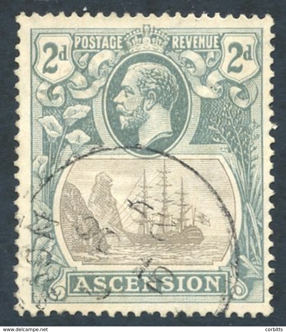1924 2d Grey-black & Grey With Variety Cleft Rock Superb Used, SG.13c. Cat. £300 - Other & Unclassified