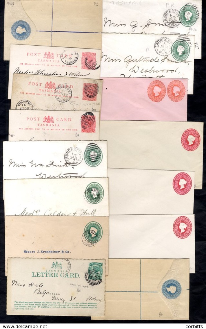 1890's-1910 Covers Etc. Incl. QV Frankings (12) With 2½d Item To UK, Provisional 1½d On 5d (2), Victoria 1d Used In Hoba - Autres & Non Classés