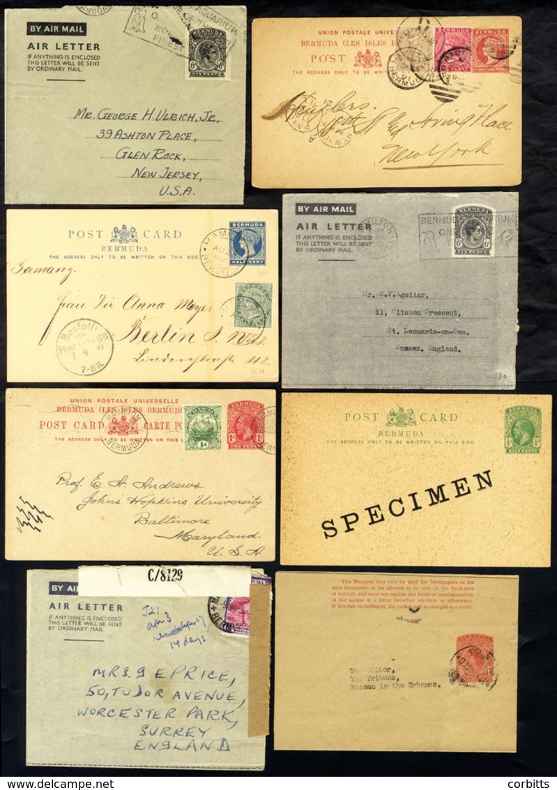 QV-QEII Postal Stationery Items, U & Unused, Incl. Postcards, Wrappers, Air Letters, Registered Envelopes. A Number Are  - Other & Unclassified