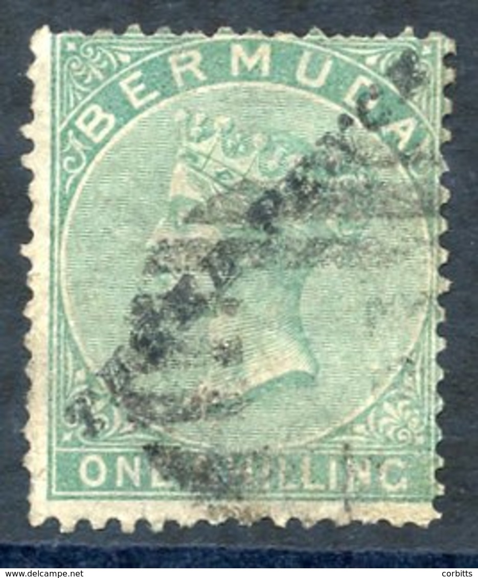 1874 Surcharged Diagonally 3d On 1s Green Av Used Example, A Little Soiled With Short Or Blunt Perfs. SG.13. Cat. £850 - Other & Unclassified