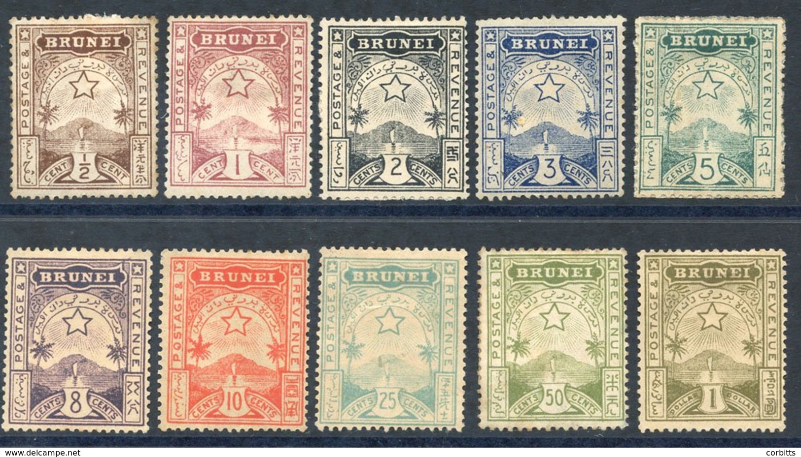 1895 Complete Set Of 10 Unused, Some M/o.g. In Fair To Good Condition For These, SG. 1/10. Cat. £170 - Otros & Sin Clasificación